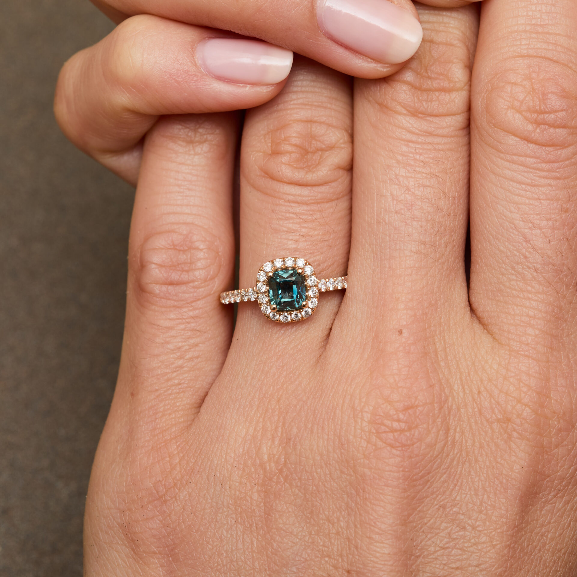 Bague Saphir Teal