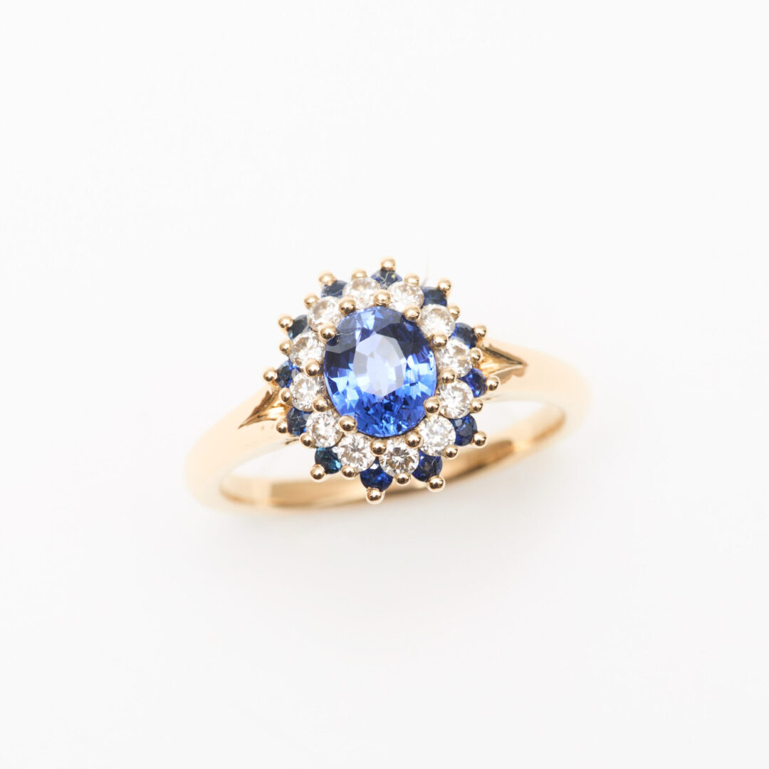 bague marguerite saphir