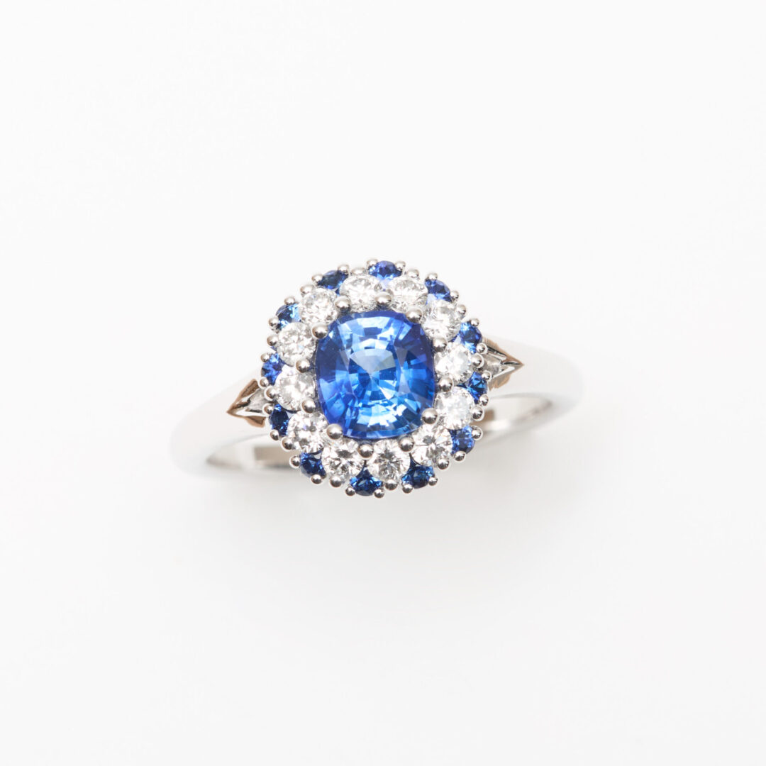 bague marguerite saphir