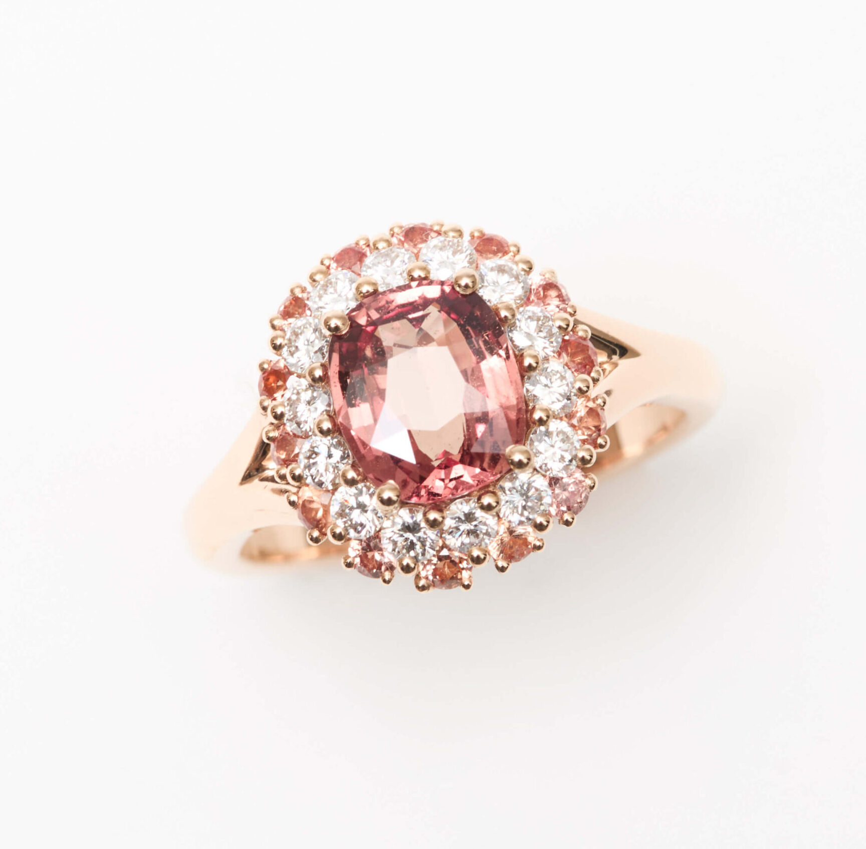 Bague Saphir Padparadscha
