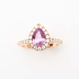 Bague Jaffna - Saphir Rose 1.54 carats