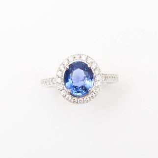 Bague Jaffna - Saphir Vivid Blue 2.02 carats