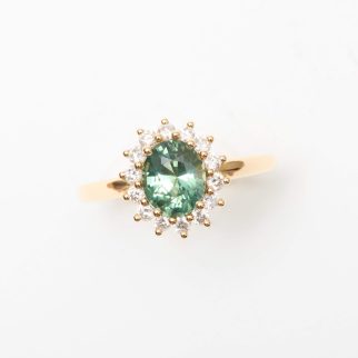 Bague Ella - Saphir Teal 1.61 carats