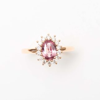 Bague Ella - Saphir Padparadscha 1.01 carats