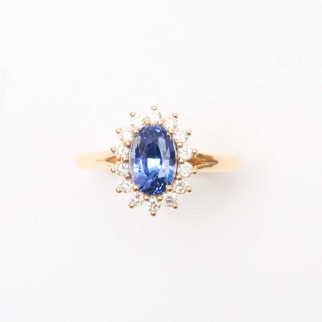 Bague Ella - Saphir Cornflower 2.05 carats