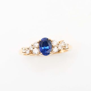 Bague Horana - Saphir Peacock 1.04 carats