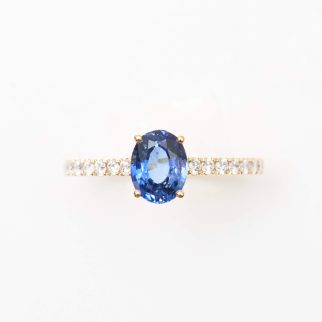 Bague Trinco - Saphir Vivid Blue 1.25 carats