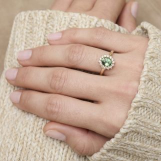 Bague Ella - Saphir Teal 1.61 carats