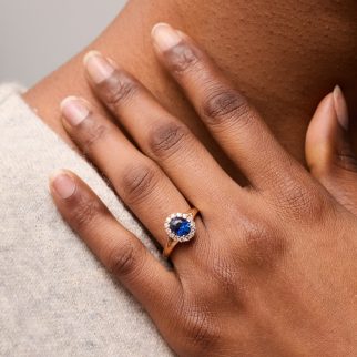 Bague Matara - Saphir Peacock 1.57 carats