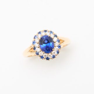 Bague Colombo - Saphir Peacock 1.74 carats