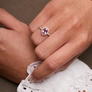 Bague Jaffna - Saphir Rose 0.90 carats