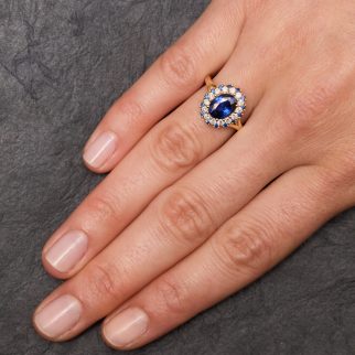 Bague Colombo - Saphir Peacock 2.06 carats