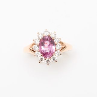 Bague Ella - Saphir Rose 2.04 carats