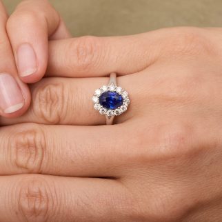 Bague Matara - Saphir Peacock 1.97 carats