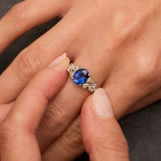 Bague Horana Constellation - Saphir Peacock 1.59 carats