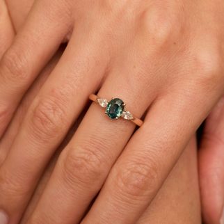 Bague Elahera - Saphir Teal 1.49 carats