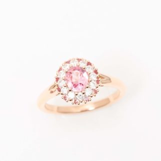 Bague Colombo - Saphir Padparadscha 0.49 carats