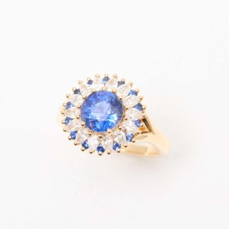 Bague Colombo - Saphir Vivid Blue 2.04 carats
