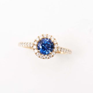 Bague Jaffna - Saphir Vivid blue 1.23 carats