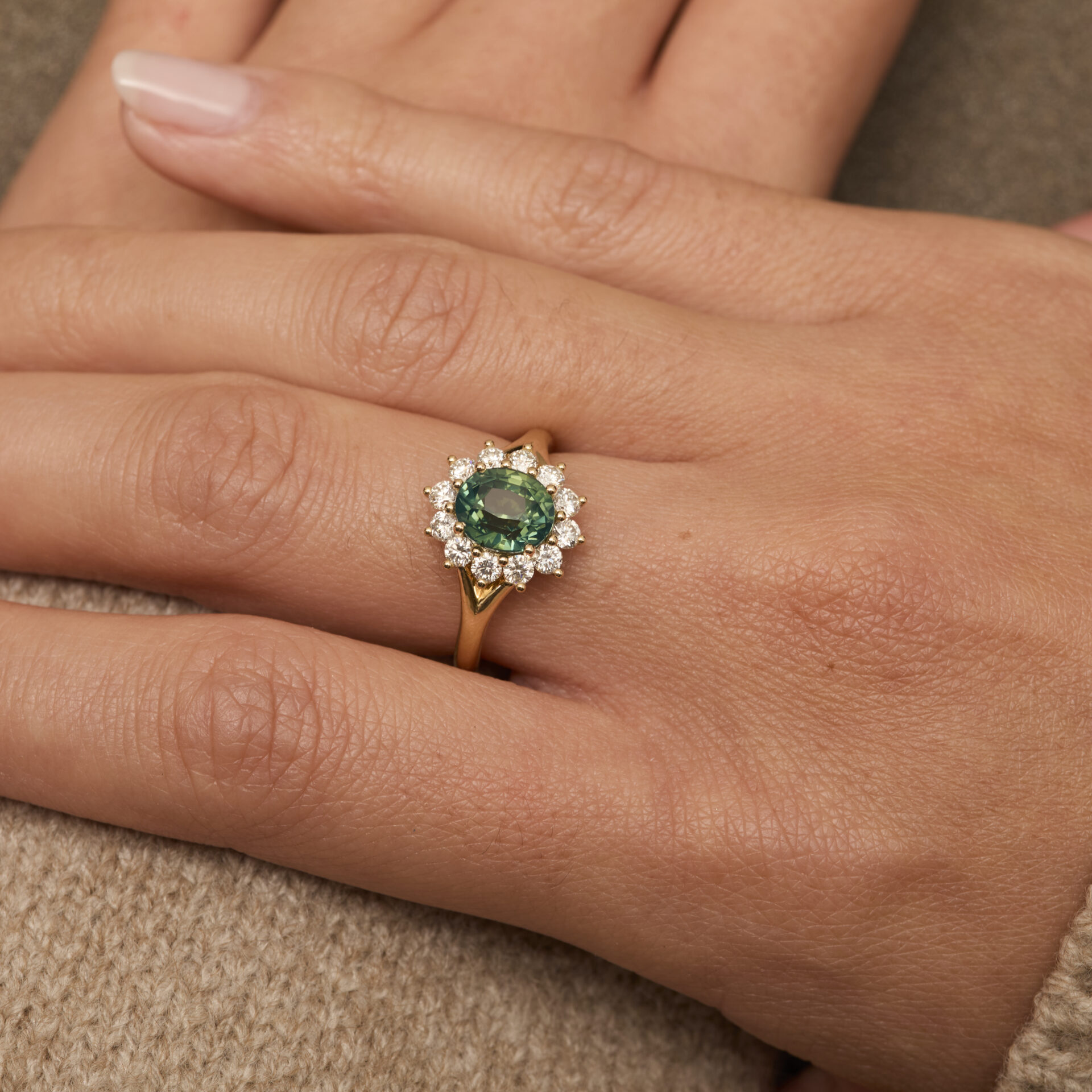 Bague Saphir Teal