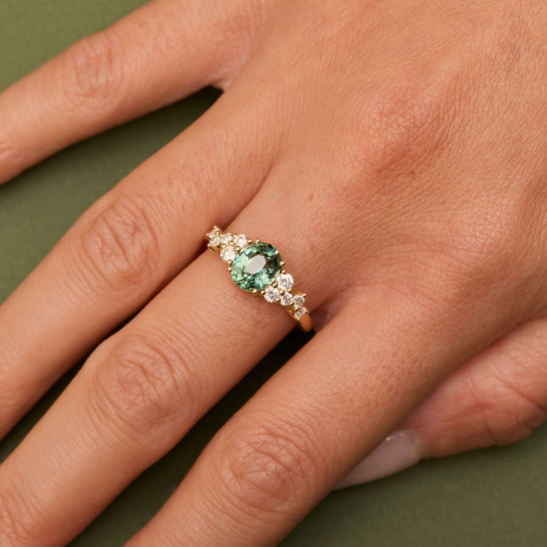 Bague Saphir Teal