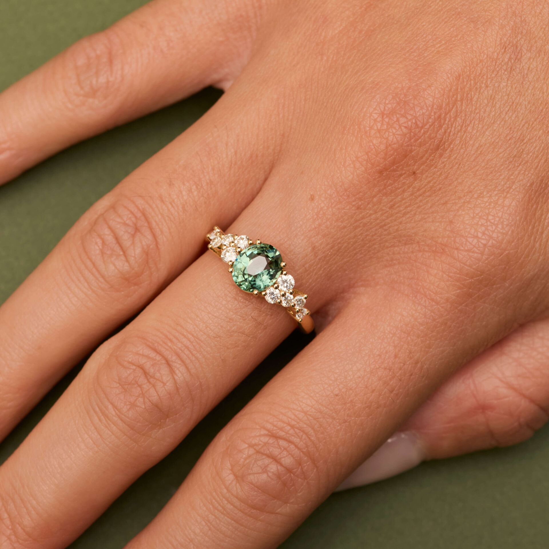 Bague Saphir Teal