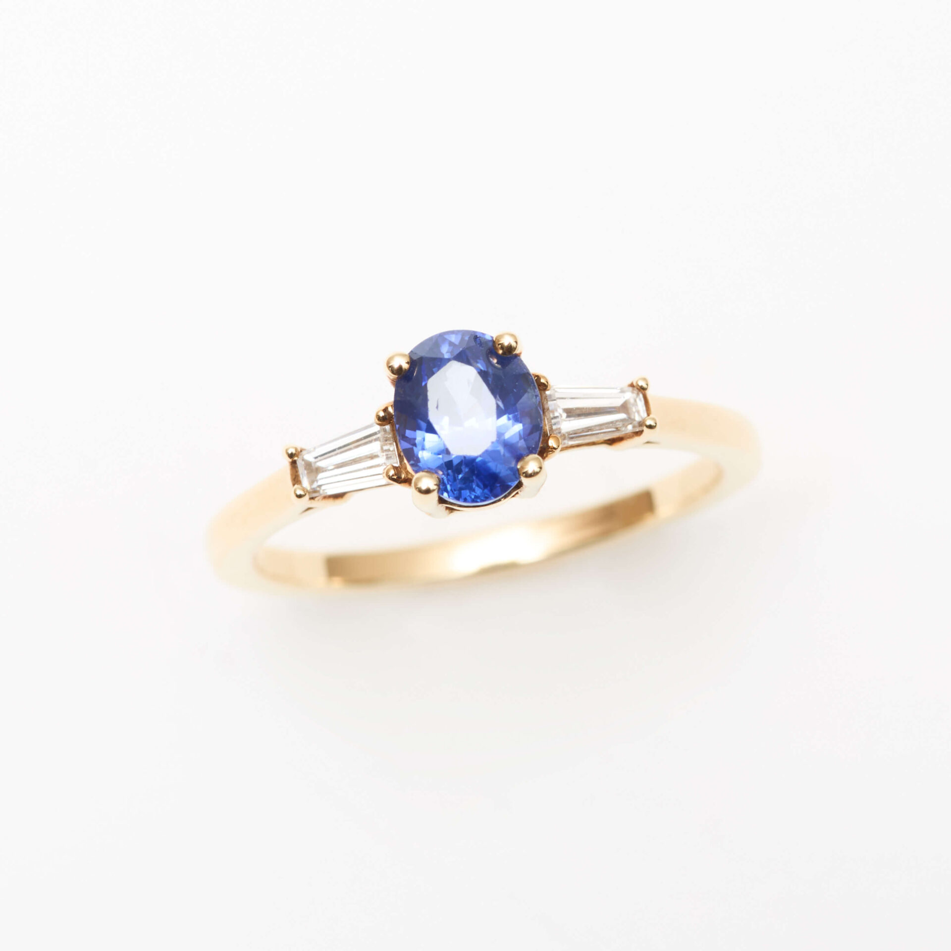 Bague Trilogie Saphir Bleu