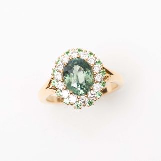 Bague Colombo - Saphir Vert 2.07 carats
