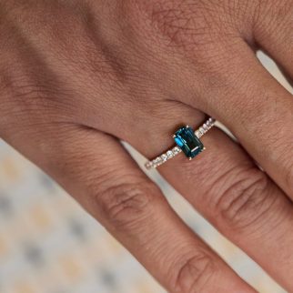 Bague Trinco - Saphir Teal 1.20 carats