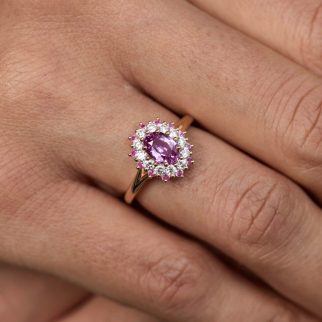Bague Colombo -Saphir Rose 1.14 carats