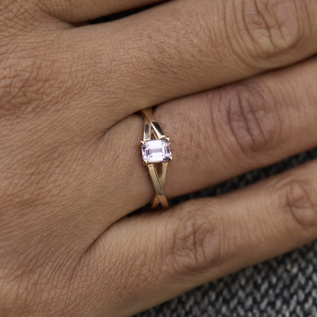 Bague Saphir rose