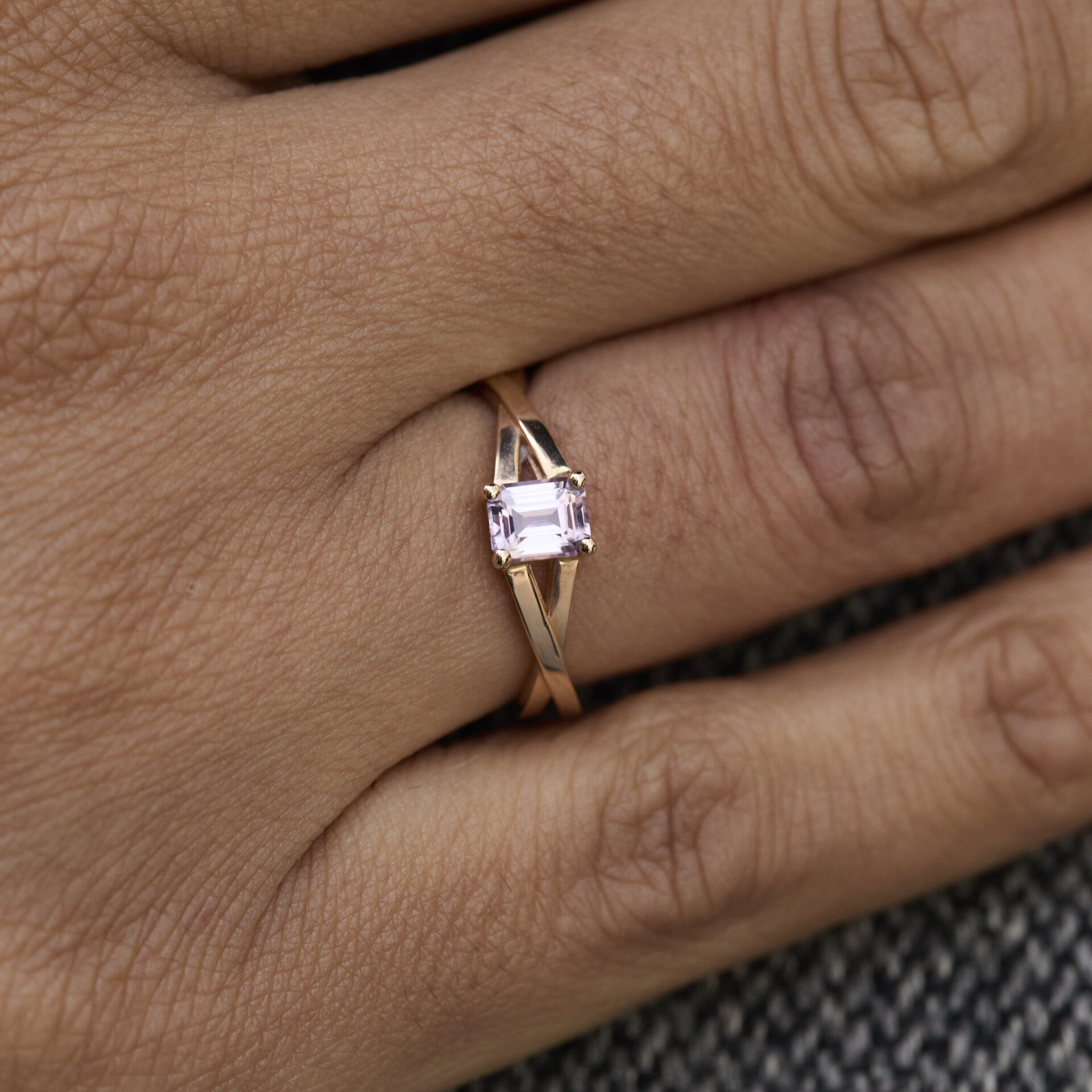 Bague Saphir rose
