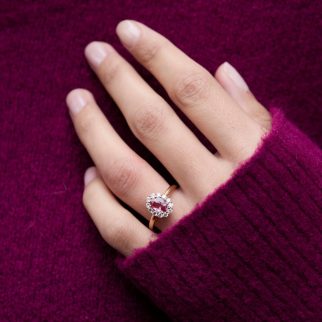 Bague Matara - Saphir Padparadscha 1.05 carats