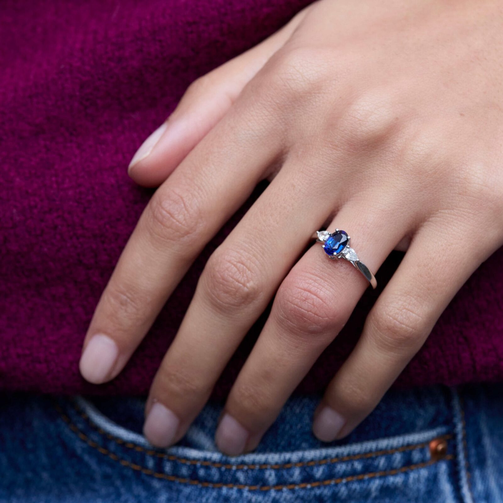 Bague Elahera - Saphir Peacock 1.16 carats – Image 3