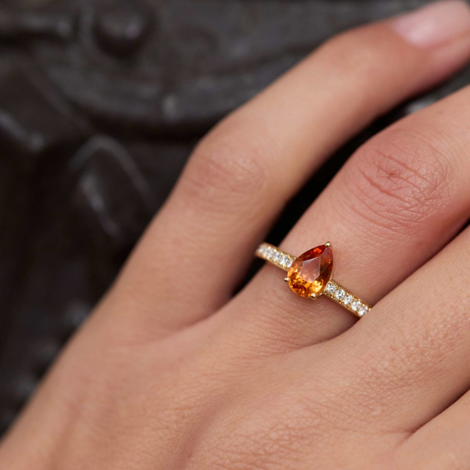 Bague Trinco - Grenat Mandarin 1.11 carats – Image 2