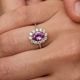 Bague Matara - Saphir Rose 1.45 carats