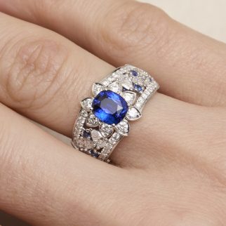 Bague Margot - Saphir Peacock 1.70 carats