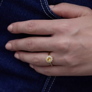 Bague Colombo - Saphir Jaune 0.57 carats