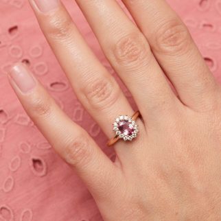 Bague Ella - Saphir Padparadscha 1.01 carats