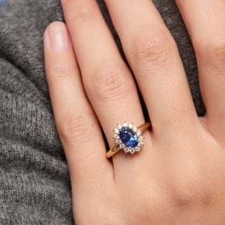 Bague Ella - Saphir Cornflower 2.05 carats