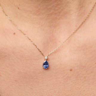 Collier Ceylan - Saphir Cornflower 1.18 carats
