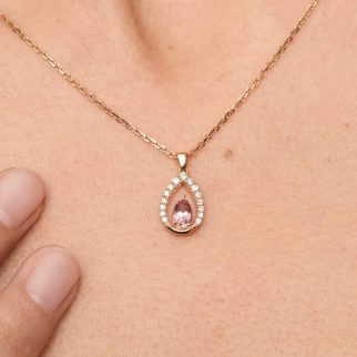 Collier Devi - Saphir Padparadscha 0.60 carats