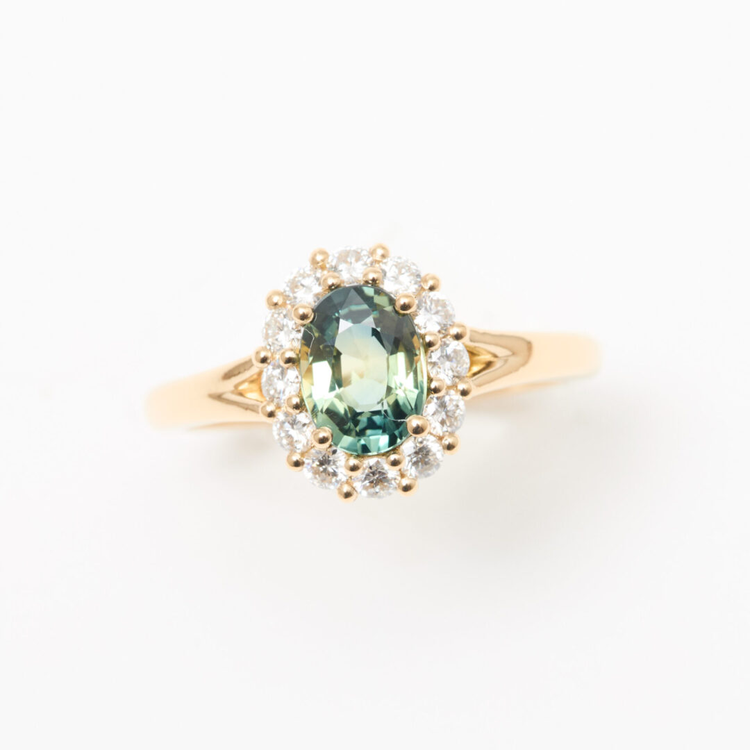 bague saphir teal