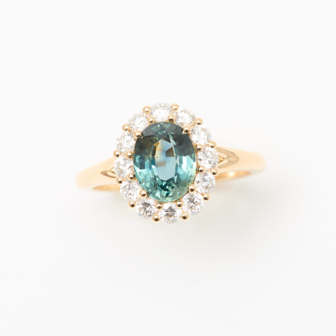 bague saphir teal