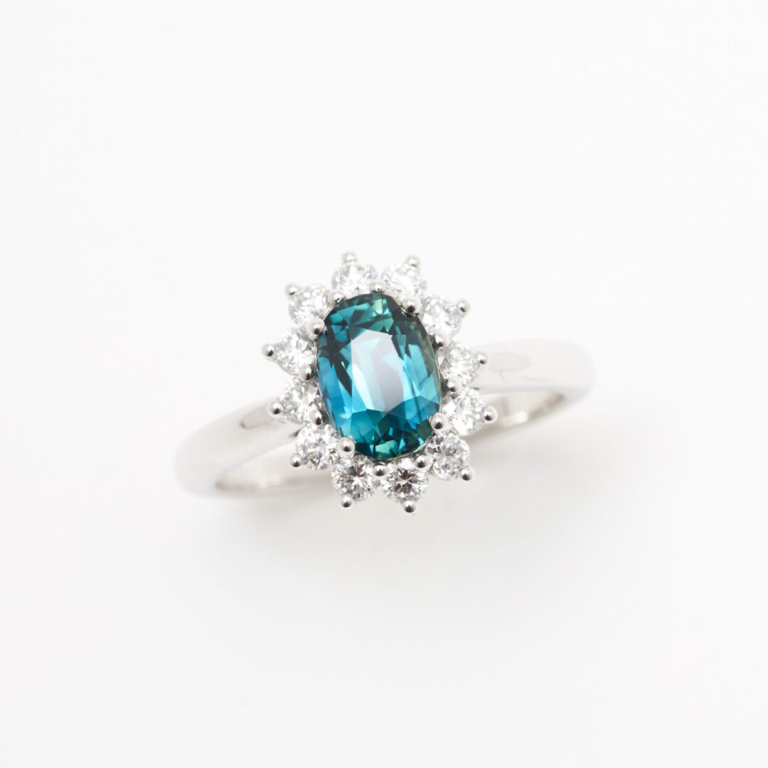 bague saphir teal