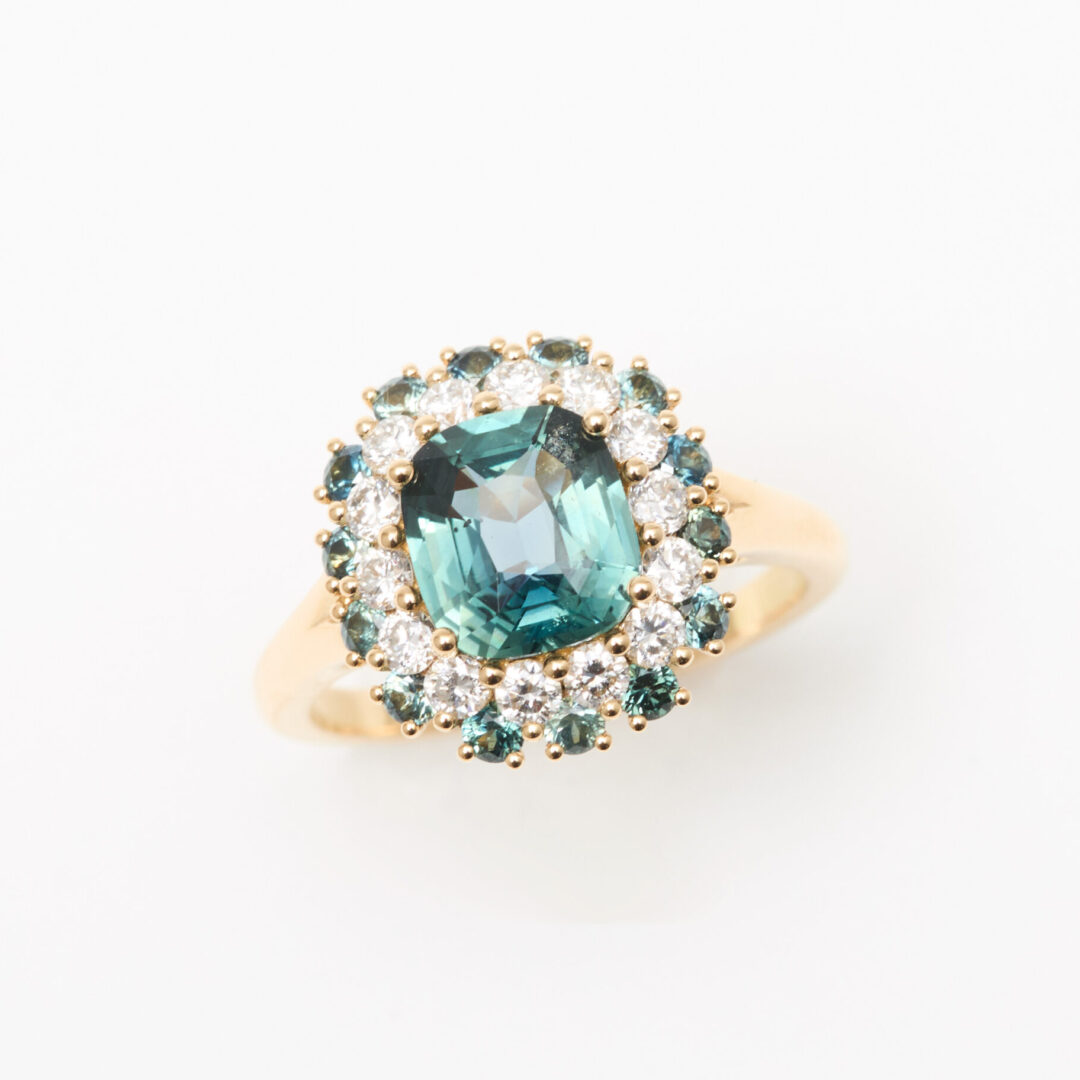 bague saphir teal