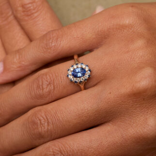Bague Colombo - Saphir Bleu 0.74 carats