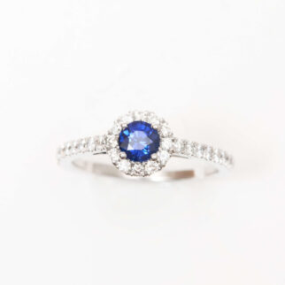 Bague Lily Jaffna - Saphir Peacock 0.52 carats