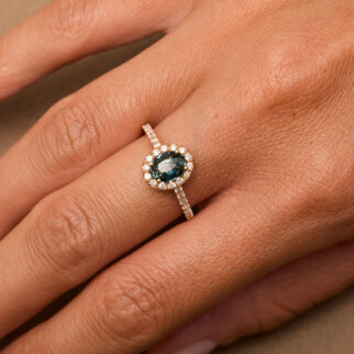 Bague Jaffna - Saphir Teal 1.23 carats