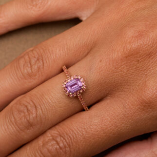 Bague Jaffna - Saphir Rose 1.02 carats
